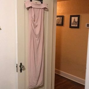 Vince Camuto Off the Shoulder Bridesmaid dress